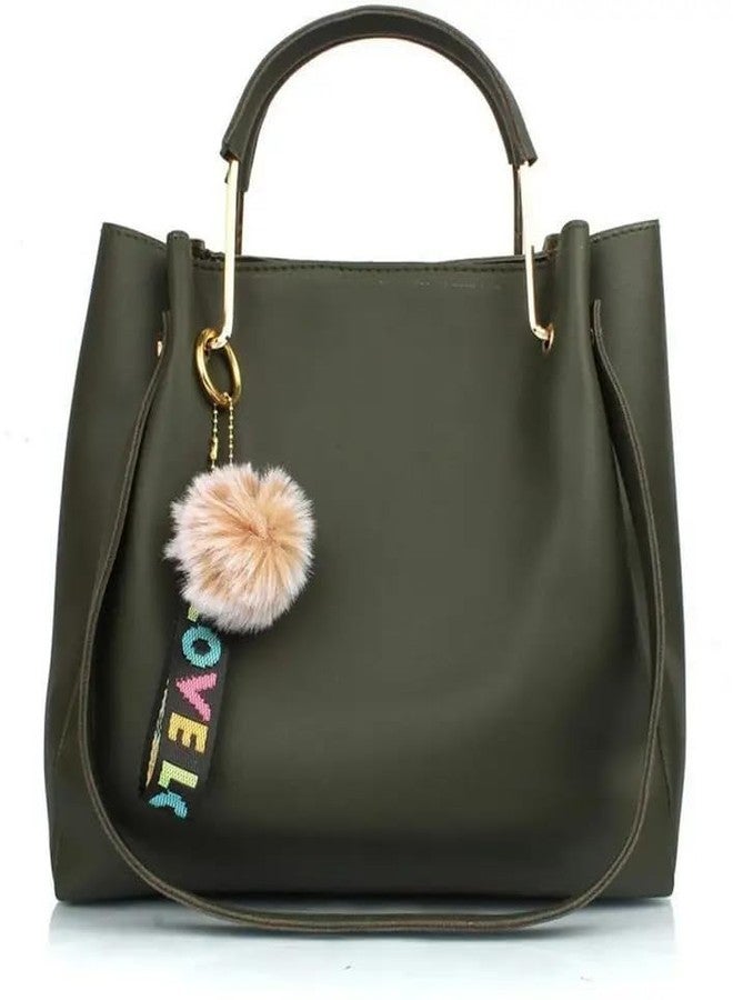 Vintage Women Green Hand-held Bag - Image 1
